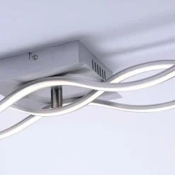 LED-loftslampe Wave 3.000K 97,5x16cm stål