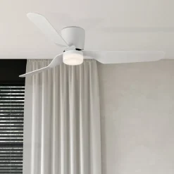 LED-loftventilator Brisa, fjernbetjening, 3.000 K