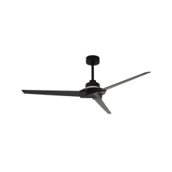 LED-loftventilator Brisa Mini sort/træ, lydsvag, 150 cm, CCT