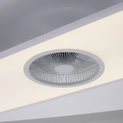 LED-loftventilator Flat-Air, CCT, hvid, 120x40cm