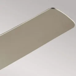 LED-loftventilator Phree 56, trebladet, nikkel