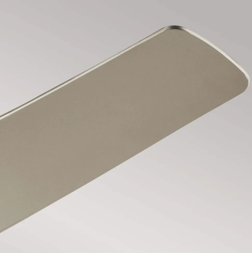 LED-loftventilator Phree 56, trebladet, nikkel