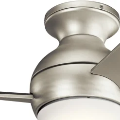 LED-loftventilator Sola, IP23 nikkel