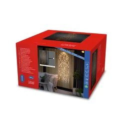 LED-lysgardin vandmand 2.600K 900 LED'er 145x45cm