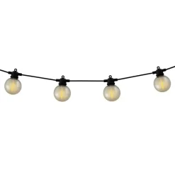 LED-lyskæde CADENA, 2.500 K, sort, 10 lyskilder, 10 m