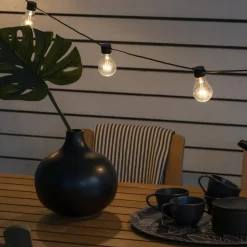 LED-lyskæde ølhave basissæt, ravfarvet