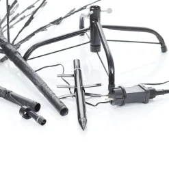 LED-lystræ, sort, 150 cm