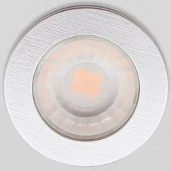 LED-møbelindbygningsspot Artist, sæt med 3, sølv