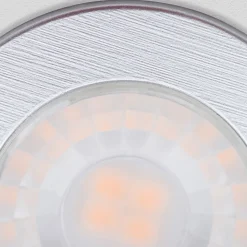 LED-møbelindbygningsspot Artist, sæt med 3, sølv