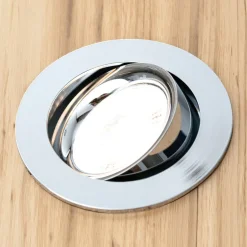 LED-modul, GU10 til indbygning, 4,9 W, 3.000 K, 410 lm, dæmpbar