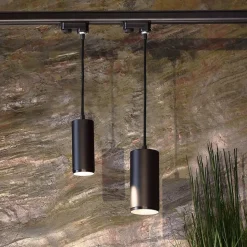 LED-pendellampe Lucea 3-faset 15W sort