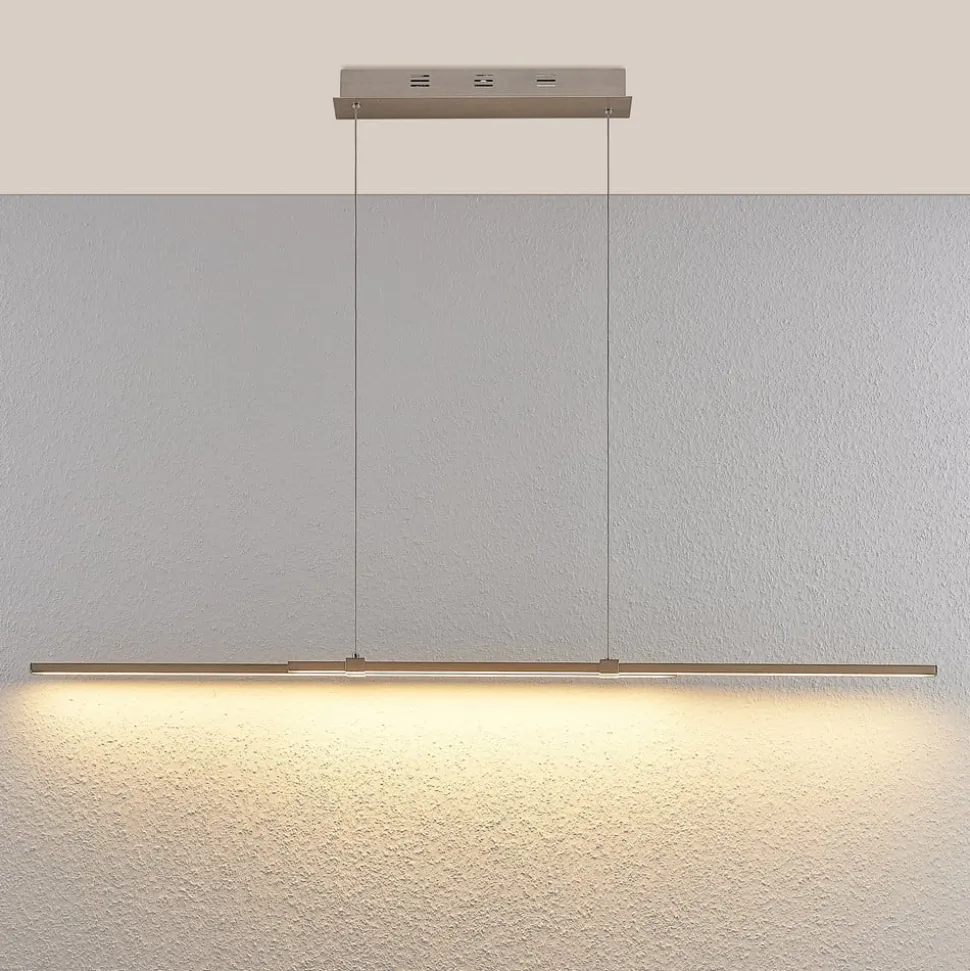 LED-pendellampe Tymon i bjælkeform, smal, udtræk