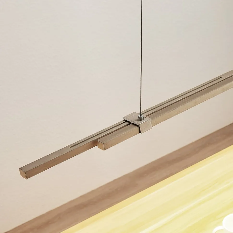 LED-pendellampe Tymon i bjælkeform, smal, udtræk
