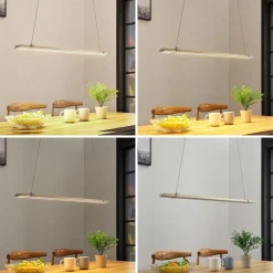 LED-pendellampe Tymon i bjælkeform, smal, udtræk