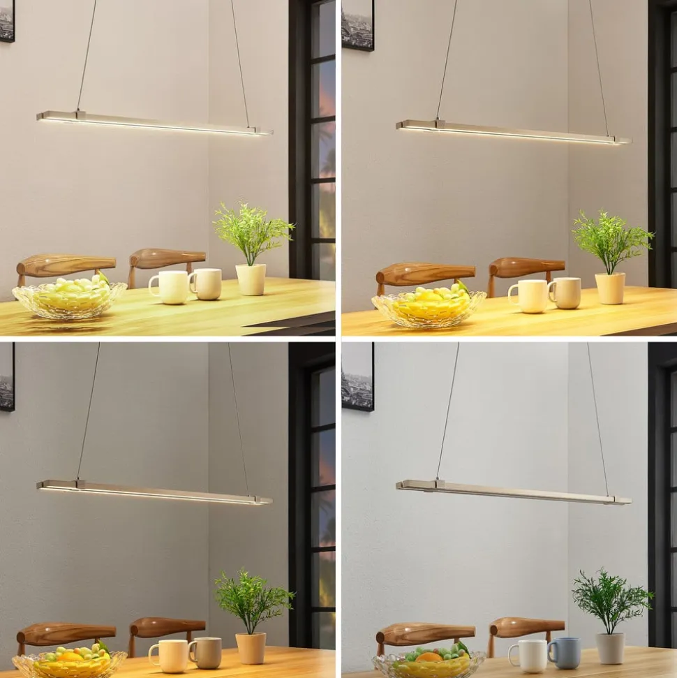 LED-pendellampe Tymon i bjælkeform, smal, udtræk