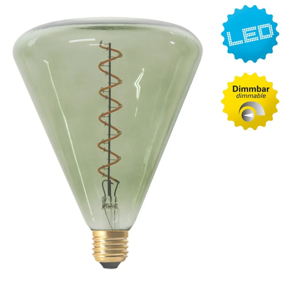 LED-pære Dilly E27 4W 2200K dæmpbar, grøntonet