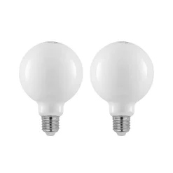 LED-pære E27 4 W 2.700 K G95 globe dæmpes opal, 2