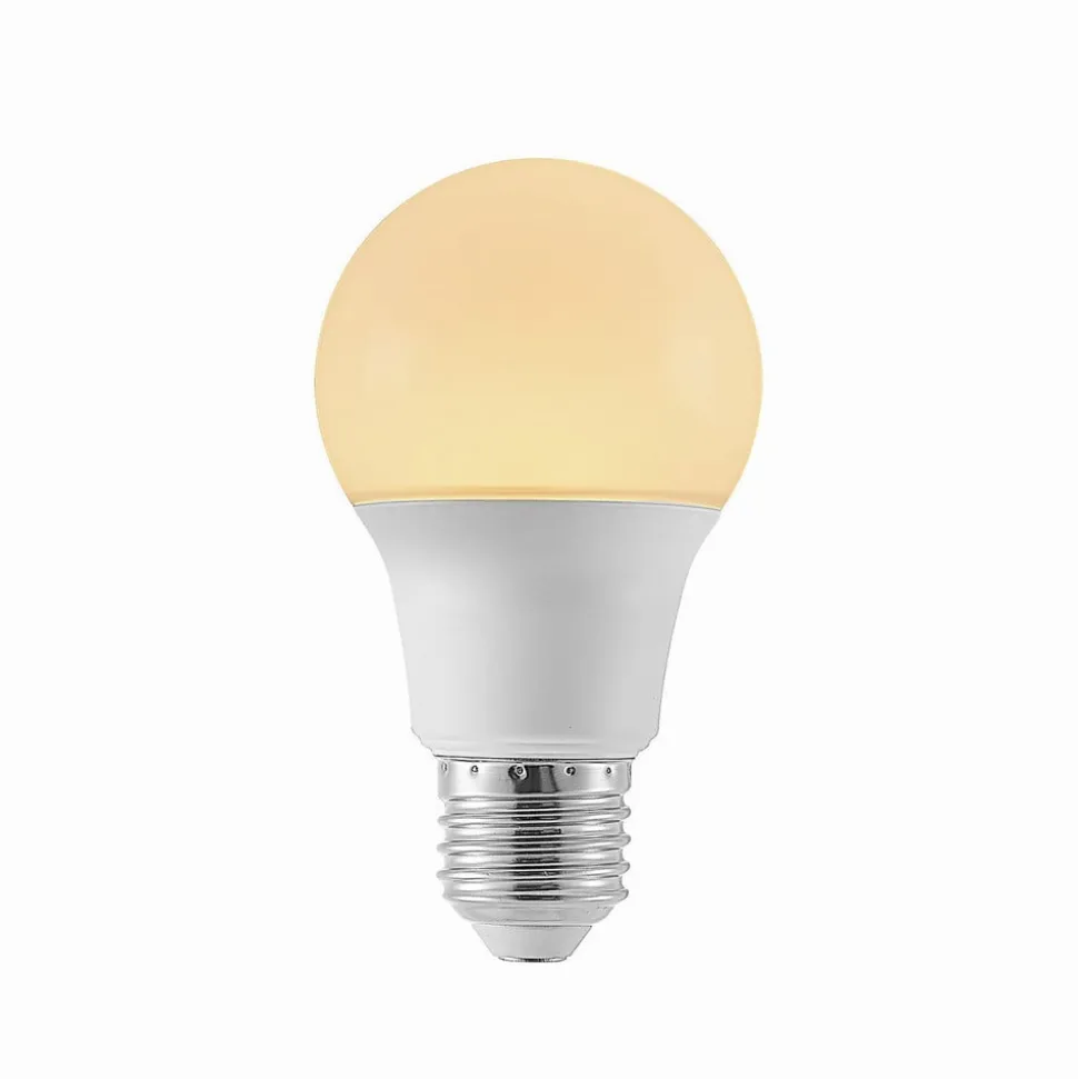 LED-pære E27 A60 4,9 W 3.000 K opal, sæt m. 3 stk