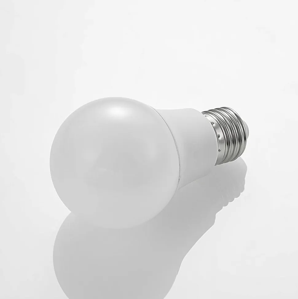 LED-pære E27 A60 4,9 W 3.000 K opal, sæt m. 3 stk