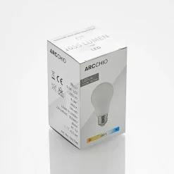 LED-pære E27 A60 9,5 W 3.000 K opal, sæt med 2 stk