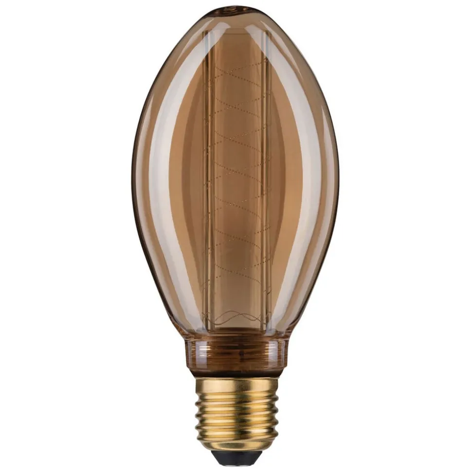 LED-pære E27 B75 4W Indre glød spiralmønster