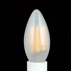 LED-pære E14 C35, mat, 6W, 2.700 K, 720 lm, dæmpbar