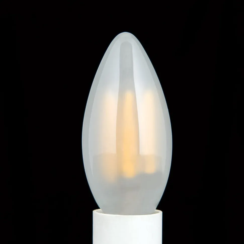 LED-pære E14 C35, mat, 6W, 2.700 K, 720 lm, dæmpbar