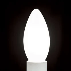 LED-pære E14 C35, mat, 6W, 2.700 K, 720 lm, dæmpbar