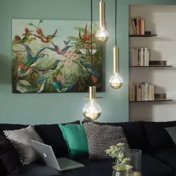 LED-pære E27 G125 827 6,5W Hovedspejl guld