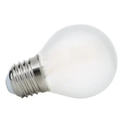 LED-pære E27 G45 4,5 W mat 827, kan dæmpes