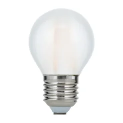 LED-pære E27 G45 4,5 W mat 827, kan dæmpes