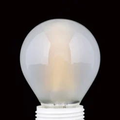 LED-pære E27 G45 4,5 W mat 827, kan dæmpes