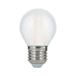 LED-pære, E27 G45, mat, 6W, 827, 720 lm, dæmpbar
