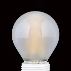 LED-pære, E27 G45, mat, 6W, 827, 720 lm, dæmpbar