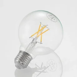 LED-pære E27 4W G80 2.700K glødetråd dæmpbar klar
