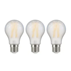 LED-pære Filament mat E27 A60 3,8W 2700K 806 lm 3er
