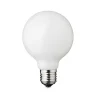 LED-pære Globe, E27, Ø 8 cm, mat, 5 W, 2.200 K
