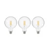 LED-pære med klar glødetråd E27 G125 3,8W 2700K 806lm 3er
