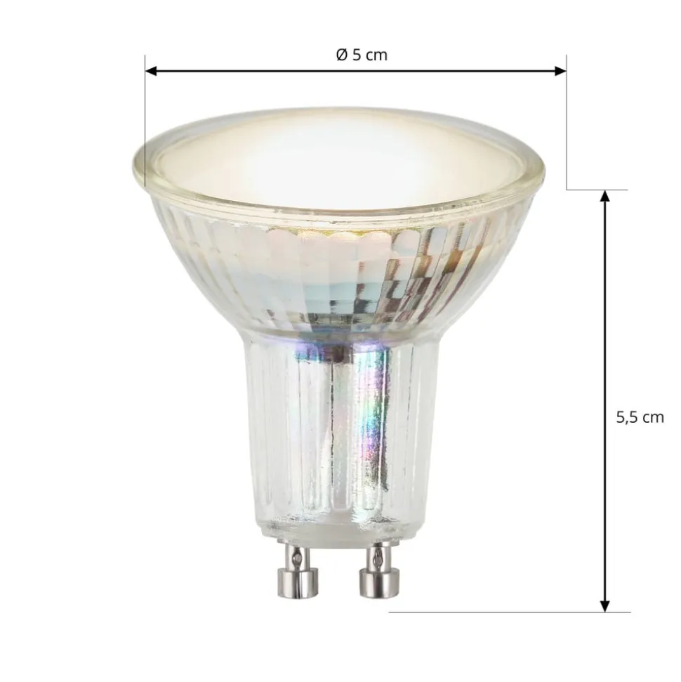 LED-reflektor GU10 4,5W 3.000 K 120° glas