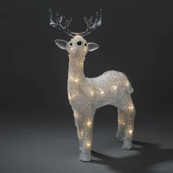 LED-rensdyrfigur udendørs IP44 klar 2.500K