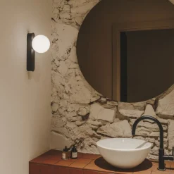 LEDS-C4 LED-væglampe Perlina, sort, dæmpbar