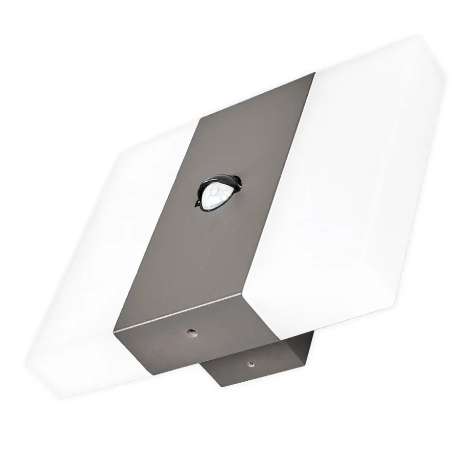 LED-sensor-udendørs væglampe Kumi, grafit, IP44