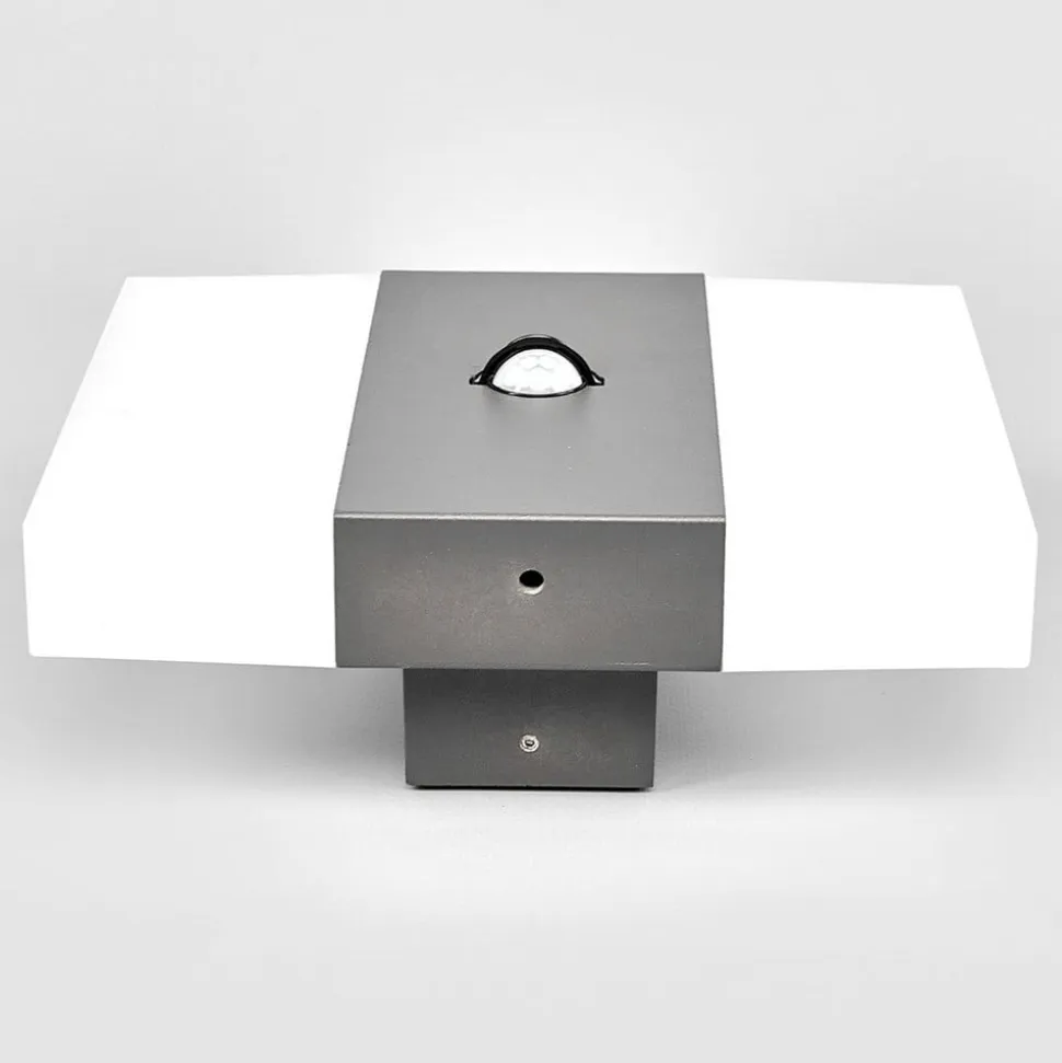 LED-sensor-udendørs væglampe Kumi, grafit, IP44