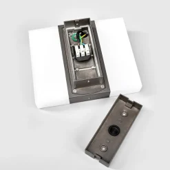 LED-sensor-udendørs væglampe Kumi, grafit, IP44