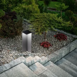 LED-solcellebelysning Fold, mørkegrå, bevægelsessensor, IP54