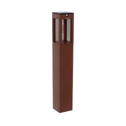 LED-solcellebelysning Tradition Sensor Corten 90 cm