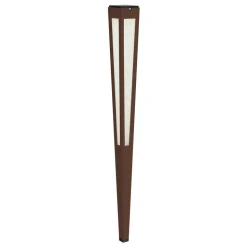 LED-solcellefakkel Tinka med sensor, 120 cm corten