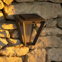 LED-solcellelampe Metro med sensor, grå