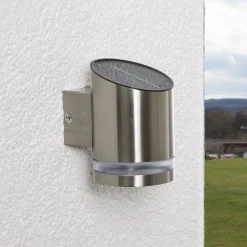 LED-solcellelampe Salma til anbringelse på muren