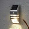 LED-solcellelampe til vægmontering Wally, bevægelsessensor